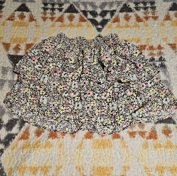 NOBO No Boundaries Layered Playful Floral Skirt Girls Size Medium 7-9 - Picture 3 of 5